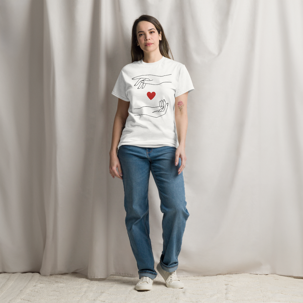 Minimalist Caring Hands Love Women's T-Shirt