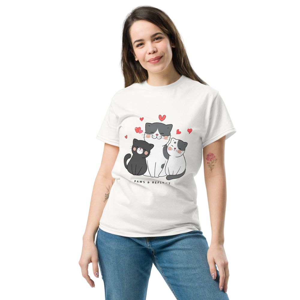 Heartwarming Cat Lover Paws & Reflect Women's Tee