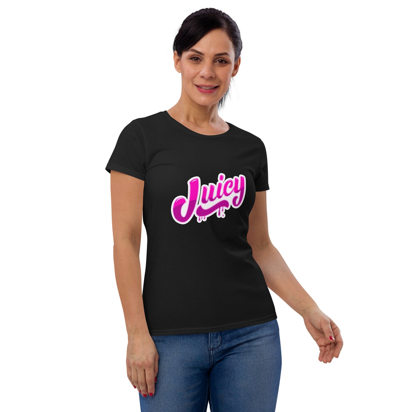 Women’s short sleeve t-shirt Pink Juicy