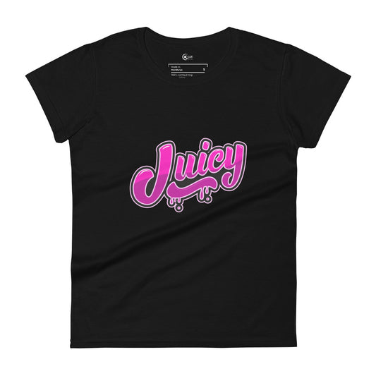 Women’s short sleeve t-shirt Black & Pink Juicy