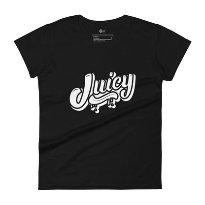 Women’s short sleeve t-shirt Black and White Juicy