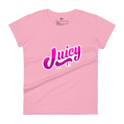 Women’s short sleeve t-shirt Pink and Black Juicy